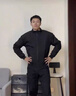 主意范（ZHUYIFAN）夹克男三防飞行秋冬加绒加厚整套立领棒球服外套短款工装冲锋衣潮 黑色夹克 L 110-130斤 实拍图