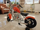 暴风骑士儿童电动摩托车小哈雷单驱两轮电动车3-12岁礼物童车C12尊享版橙 实拍图