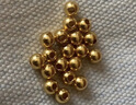 金小貅转运珠黄金串珠配件999足金金珠硬金古法配珠光面隔珠圆形散珠 1g,6mm古法珠-5颗 实拍图
