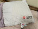 洁丽雅（Grace）纯棉A类纤维枕枕头枕芯单人成人高弹羽丝绒枕头芯单只装 实拍图