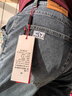 皮尔卡丹（pierre cardin）高端牛仔裤男秋冬季宽松直筒休闲裤子男士弹力潮流男装 蓝灰色 36 实拍图