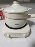 美的（Midea）电煮锅 电蒸锅 电炒锅 电热锅 2.6L分体式 小型1-2人学生宿舍多功能锅 泡面锅 XZC2061 配蒸笼 实拍图