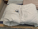 无印良品100%白鹅羽毛被子 羽毛绒丝冬被 秋冬被芯约5.9斤200*230cm白色 实拍图