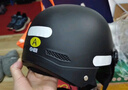 青霄 安全头盔 标准款 新国标 3C认证 抗冲击包裹式防护 电男动女四季车骑通用 黑色防晒镜片 实拍图