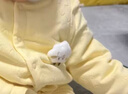 巴拉巴拉童装婴儿连体衣新生儿宝宝包屁衣服男女童冬装爬行服加厚保暖软萌 黄底小羊提花31402 80cm 实拍图