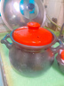 康舒（KANGSHU） 大容量砂锅炖锅家用耐高温陶土沙锅明火燃气陶土煲煮粥煲石锅 橙4.5L+1.1L(4-6人)破损补发 实拍图