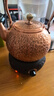 天喜（TIANXI）铜壶煮茶烧水壶手工纯紫铜水壶电陶炉侧把壶公道杯养生茶具铜茶壶 [带茶漏]紫铜壶锤纹款-1600ml 实拍图