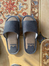 回力亚麻拖鞋男士棉麻软底室内家居家四季防滑布拖鞋女木地板静音秋冬 蓝色【防汗防臭】 42-43 (适合41/42脚穿) 实拍图