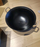 王源吉铁锅炒锅双耳老式家用圆底苏锅王无涂层龟纹大肚炒菜锅铸铁锅32cm 实拍图