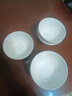 洁雅杰陶瓷碗家用米饭碗釉下彩4.5英寸饭碗小碗面碗餐具6只装纯白 实拍图