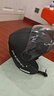 凤凰（Phoenix）新国标A类3C认证电动车摩托车头盔双镜片防雾防风保暖哑黑 男女四季通用电瓶车3/4半盔冬季安全帽 实拍图