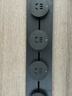 公牛（BULL）明装轨道插座 轻薄款GB3免开槽可移动壁挂式轨道插排 大功率开关插座面板  75厘米+4个五孔墨云灰 实拍图