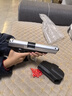 途象 儿童玩具枪格洛克手枪黑银M1911连发抛壳软弹枪发射玩具男孩礼物 实拍图