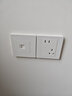 公牛（BULL）墙壁插座 G07系列 二位电脑插座 86型面板G07T222 象牙白 暗装 实拍图