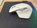 罗技（Logitech）大师系列 MX Master 3S 无线蓝牙鼠标 人体工学 办公 静音鼠标 高端 珍珠白 带无线接收器 实拍图