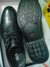 海澜之家HLA皮鞋男商务休闲秋冬正装德比鞋子HAAPXM4EBH268 黑色加绒款39 实拍图