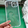 闪魔【自带镜头膜】适用iphone15系列手机壳 苹果保护套 镜头全包透明防摔硅胶气囊电镀男女款 15【全透明】自带镜头膜 实拍图