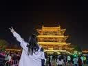 西域骆驼（VANCAMEL）夹克男休闲运动户外冲锋衣美式街头男女款上衣外套 嫩粉 M 实拍图
