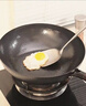 京严炒锅章丘款铁锅无涂层炒菜不粘锅家用精铁锅具燃气电磁炉用已开锅 【灶具通用】适合5-8人  赠盖铲  直径 34cm 百年工艺｜传统铁锅｜健康不沾 实拍图