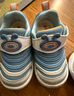 巴布豆学步鞋秋男宝毛毛虫防滑透气儿童机能鞋软底男女童鞋靛蓝25码 实拍图