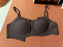 ubras虞书欣同款无尺码【小奶皮文胸】细肩带粉底液美背内衣女文胸 文胸-蜜茶棕色 均码 -标准版【背勾款】100-130斤 实拍图