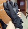 手套女冬季2024新款加绒加厚保暖防寒可触屏男防风电动车滑雪手套 男女通用黑灰（掌围20-24cm） 【升级加厚/抗风蓄热】 1双 实拍图
