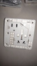 西门子致典系列雅白 开关插座面板电源墙壁插座 家用墙壁暗装86型 斜五孔插座 实拍图