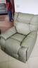 顾家家居门店同款功能皮单椅云感填充头层黄牛皮泡泡椅A029D 绿1人电动 实拍图