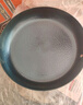 阎铁匠章丘平底煎锅铁锅牛排锅煎蛋锅烙饼锅煎盘少油烟无涂层老式已开锅 木把30CM煎锅 30cm 实拍图