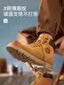骆驼（CAMEL）【山越】工装靴女新潮厚底马丁靴 L25W076018 深紫(反绒皮) 37 实拍图