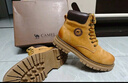 骆驼（CAMEL）【王俊凯同款】马丁靴加绒鞋秋冬2025新款大黄靴户外工装登山靴 G13W379132 金黄色 44 实拍图