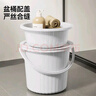 五月花脸盆水桶30cm3件套带盖加厚耐用宿舍泡脚家用储水桶洗衣洗车桶 实拍图