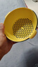双层塑料洗菜盆沥水篮子厨房神器多功能客厅家用水果盘洗水果菜篮 青黄色 1个 实拍图
