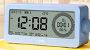 得力（deli）可视化智能闹钟计时器 学生专用起床神器背光床头钟时钟温度计 开学升学季必备礼物 LE107 蓝色 实拍图