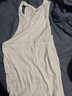 雅鹿3件装男士背心男100%纯棉夏季运动健身宽肩打底吸汗无袖汗衫坎肩 【白白白】纯棉背心3件 2XL 【建议120-150斤】 实拍图