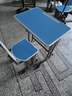 晶霄儿童学习桌椅套装作业课桌子小孩书桌写字桌学校小学生家用可升降 【校园pro款】双柱课桌+椅天空蓝 实拍图