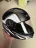 LS2双镜片揭面盔电动摩托车头盔男女高清耐磨赛车四季通用 FF370 哑黑灰竞速 XXXL（建议61-62头围） 实拍图