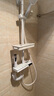 ARRTOTO官方恒温淋浴花洒套装全铜主体枪灰家用数显空气注入花洒全套喷头 6026-白色【四档冷热】花洒套装 实拍图