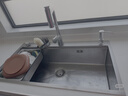 好太太家宝系列厨房水槽小米粒大单槽多功能洗碗洗菜一体盆304不锈钢洗菜池 75*45 【5.0加厚】纳米抗菌 实拍图