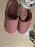 乐拖轻奢 拖鞋女秋冬季保暖居家室内PU防水厚底防滑情侣棉拖鞋女 实拍图