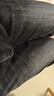 真维斯（Jeanswest）王一博代言牛仔裤男秋冬新款天丝舒适修身直筒高端潮牌休闲裤子男 黑灰【天丝厚款】 31 码(2尺4) 【建议120-130斤】 实拍图