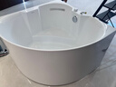 东鹏（DONGPENG）浴缸家用亚克力日式spa按摩浴缸小户型成人坐式酒店三角圆形浴缸 龙头缸1.0*1.0米 实拍图