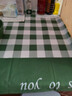桌布新款欧式风格防水防油免洗餐桌茶几桌垫家用桌布 好运格子-绿色（薄款） 137*137cm 实拍图