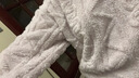 幸棉（LUCKMEEY）珊瑚绒家居服套装麻花绒长毛绒保暖可外穿睡衣情侣款厚防静电秋冬 女款香芋紫 M （女款90-110斤） 实拍图
