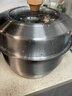 爱仕达（ASD）蒸锅304不锈钢双层家用蒸煮炖汤锅 28CM加高多层蒸笼·原木系列G2 实拍图