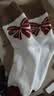女生冬季日系ins潮流中筒袜加厚长筒袜秋冬甜美蝴蝶结保暖毛圈袜 蝴蝶结 1双 均码 实拍图