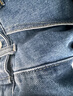 真维斯（JEANSWEST）牛仔裤女2025秋季高腰阔腿裤垂感时尚宽松女士长裤子女深蓝色XL 实拍图