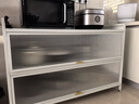 佳帮手厨房用具置物架落地微波炉收纳多层防尘储物柜多功能橱柜长120cm 实拍图