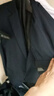 罗蒙高端免烫抗皱西服套装男士商务休闲婚礼正装西服外套上衣服男装 藏青(西服+西裤+衬衫+大礼包) 2XL 实拍图
