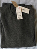 优衣库男装女装柔软绵羊毛圆领针织衫/长袖毛衣毛衫25新款478541 07 青灰色 L /175/100A 实拍图